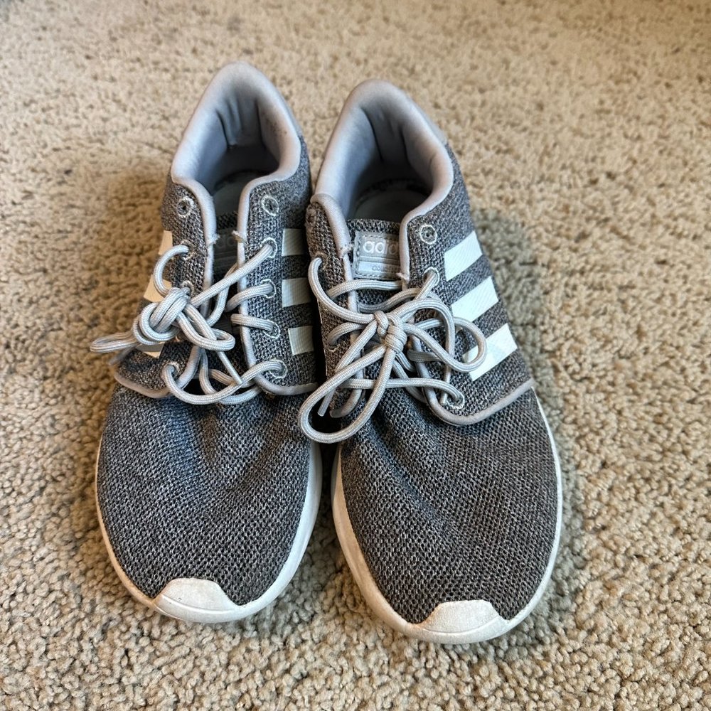 Adidas grey tennis shoes